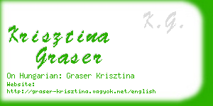 krisztina graser business card